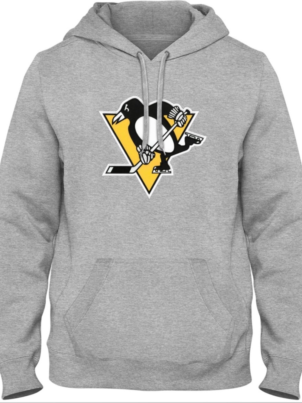 Fanatics Gray Hoodie with Pittsburgh Penguins Logo